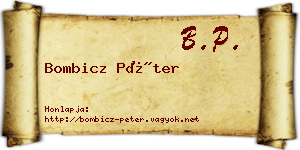 Bombicz Péter névjegykártya
